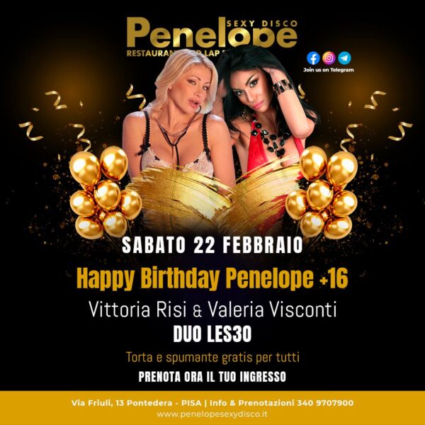 compleanno disco penelope pontedera pisa