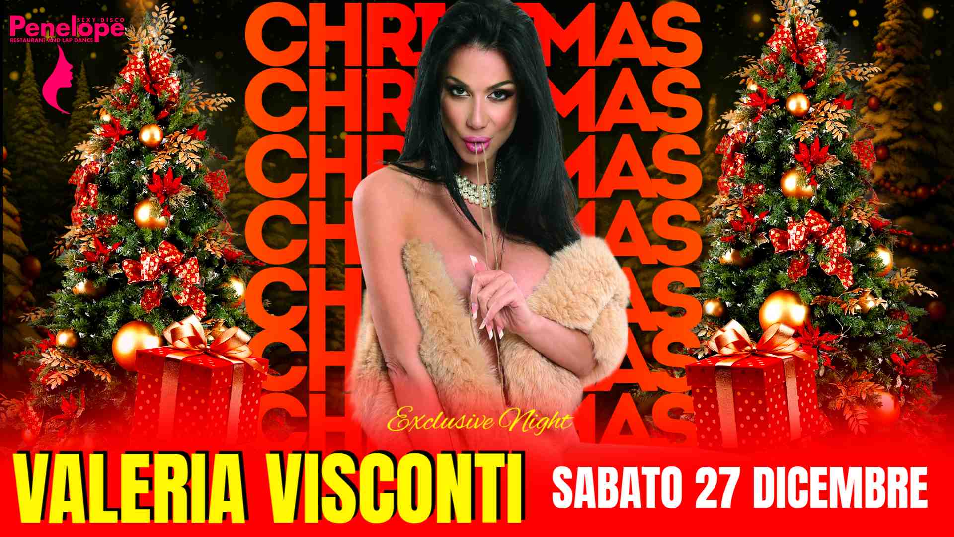 Cenone di lusso Capodanno 2026 Penelope Ristorante Erotico Toscana