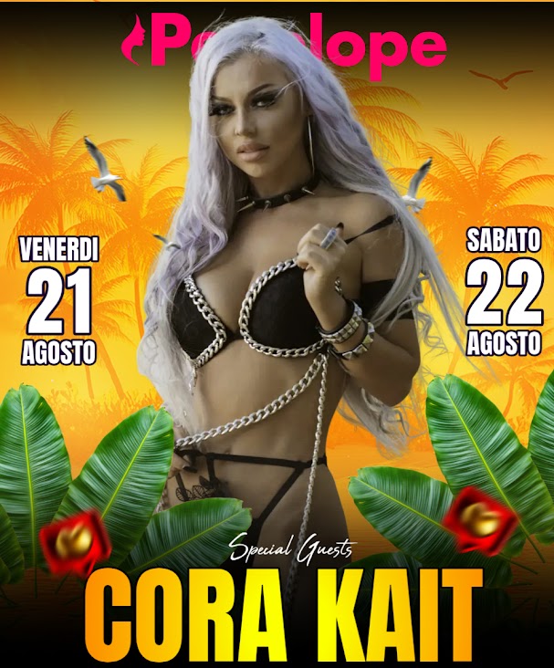 Cora Kait al Disco Penelope: due notti da non perdere 🔥 – Martedì 21 e Mercoledì 22 Luglio 2026