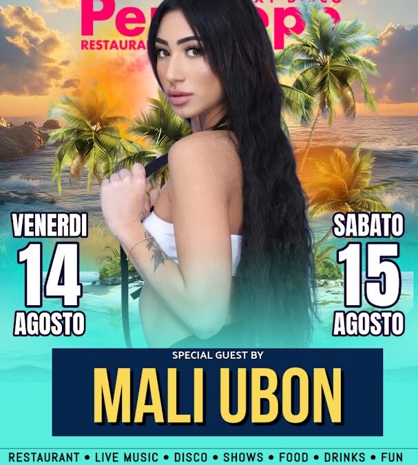 Mali Ubon - Penelope Sexy Disco Venerdì 14 e Sabato 15 Agosto 2026