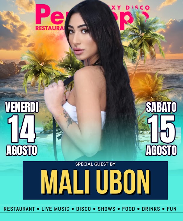 Mali Ubon accende il Disco Penelope: due notti da non perdere – Venerdì 14 e Sabato 15 Agosto 2026
