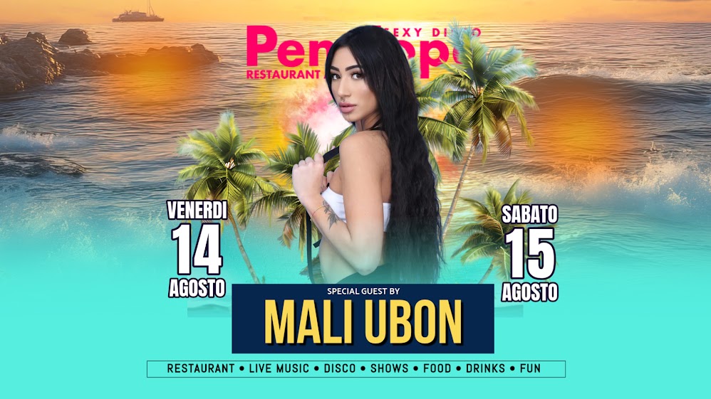 Mali Ubon - Mali Ubon accende il Disco Penelope: due notti da non perdere Penelope Sexy Disco