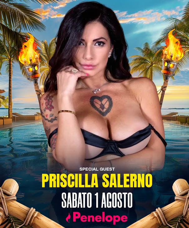 Priscilla Salerno al Disco Penelope: l’Agosto inizia col botto 🔥 – 01/08/2026