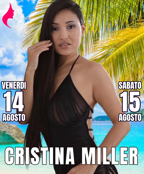 Cristina Miller brucia il Ferragosto al Disco Penelope – Venerdì 14 e Sabato 15 Agosto 2026