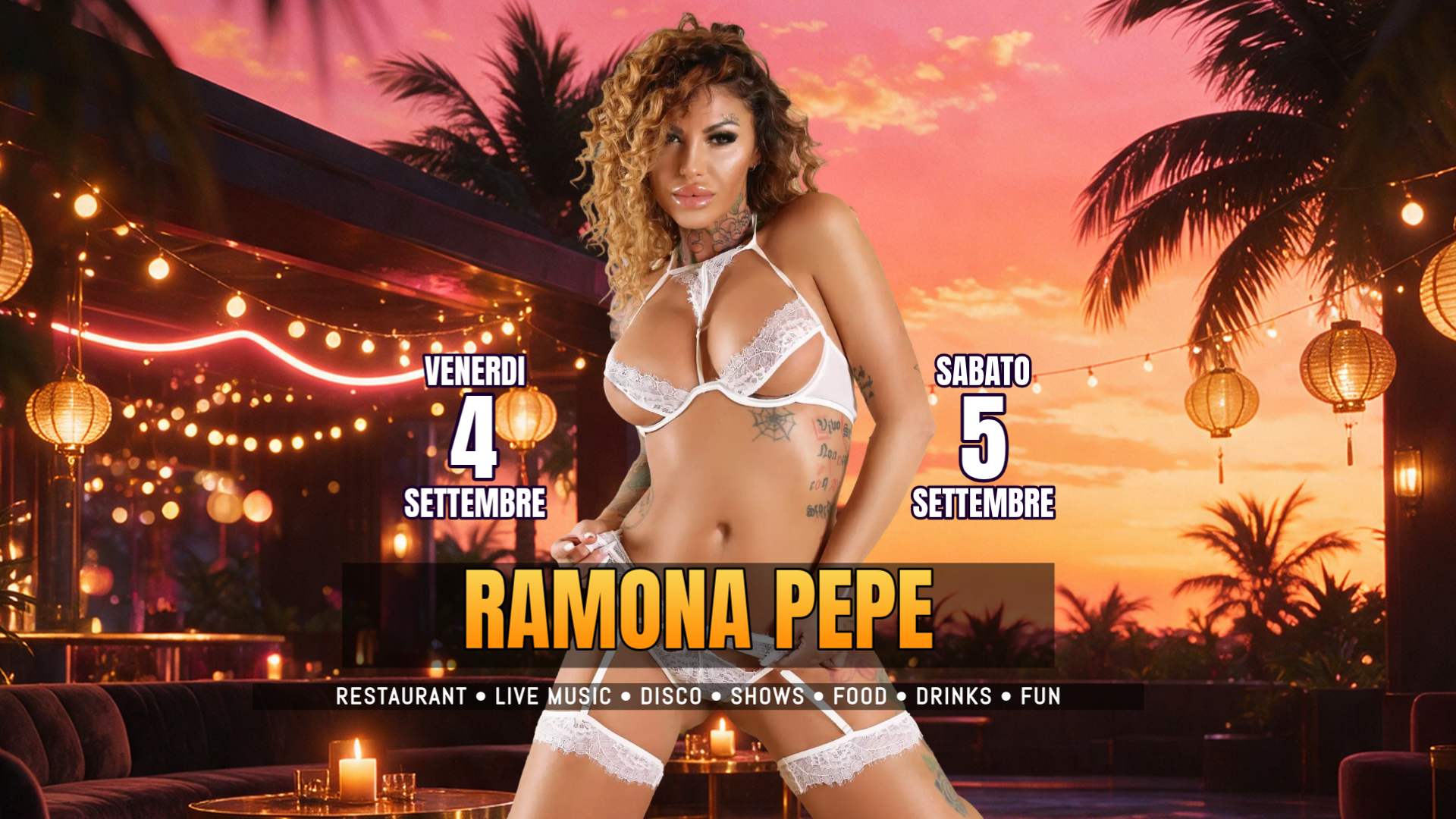 Ramona Pepe - Ramona Pepe è tornata: due notti al Penelope che non dimentichi così in fretta Penelope Sexy Disco